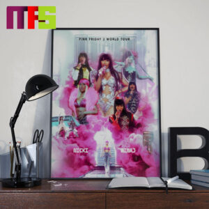 Nicki Minaj Pink Friday 2 World Tour 2024 Fan Made Pink Home Decor Poster Canvas Nicki Minaj Pink Friday 2 World Tour 2024 Fan Made Pink Home Decor Poster Canvas