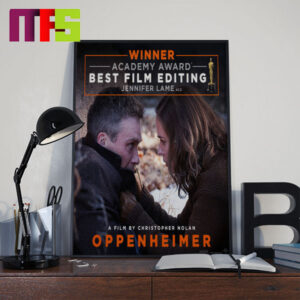 Oppenheimer Oscar 2024 For Best Film Editing Home Decoration Poster Canvas