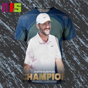 Scottie Scheffler 2024 The Players Champions All Over Print Shirt