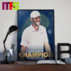 Scottie Scheffler Back To Back Champion First Repeat Winner In The Players Championship History Home Decor Poster Canvas