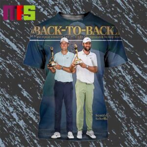 Scottie Scheffler Back To Back Champion First Repeat Winner In The Players Championship History All Over Print Shirt