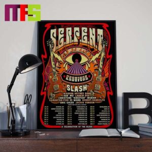 Slash 2024 Serpent Festival Tour Line Up Tour Date Home Decor Poster Canvas