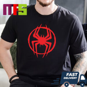Spider Man Beyond The Spider Verse Miles Morales Red Spider Symbol Essentials T-Shirt Spider Man Beyond The Spider Verse Miles Morales Red Spider Symbol Essentials T-Shirt