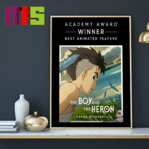The Boy And The Heron Wins The Oscar 2024 For Best Animated Feature Film Home Decor Poster Canvas