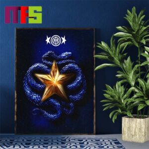 A Second Star Is Born 2023-2024 Series A Champions Inter Milan Home Decor Poster Canvas