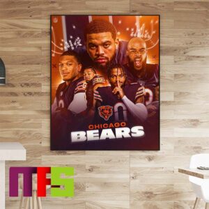 Chicago Bears New Team New Look NFL Draft 2024 Home Decoration Poster Canvas
