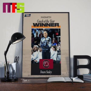 Dawn Staley 2024 Naismith Trophy Coach Of The Year Home Decoration Poster Canvas