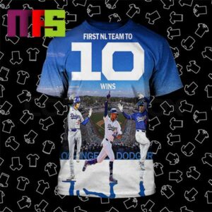 First NL Team To 10 Wins New York Yankees In 2024 All Over Print Shirt