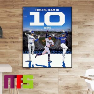 First NL Team To 10 Wins New York Yankees In 2024 Home Decoration Poster Canvas