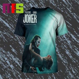 First Poster For Joker Folie a Deux Trailer Coming April 9th 2024 All Over Print Shirt