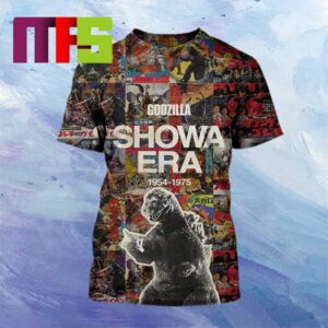 Godzilla Show A Era 1954-1975 All Over Print Shirt