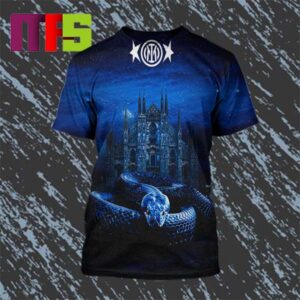 Inter Milan Tu sei il vanto di Milano 2023 2024 Series A Champions 2 Stars All Over Print Shirt