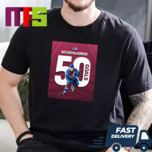 Nathan MacKinnon Reaches 50 goals For The First Time In His NHL Career Unisex T-Shirt