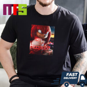 New Poster For Knuckles Series He Just Hits Different On Paramount Plus April 26th 2024 Unisex T-Shirt