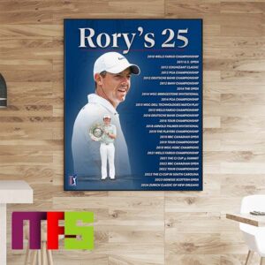 Rory McIlroy resume Is Stacking Up 25 Championship Winners Home Decor Poster Canvas