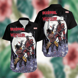 Deadpool And Wolverine World War III WWIII Hawaiian Shirt