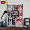 2024 NCAA National Women’s Basketball Champions South Carolina Gamecocks March Madness Home Decor Poster Canvas