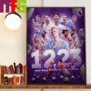 2023-2024 Premier League Champions Are Manchester City For The 4th Season In A Row Home Decorations Poster Canvas