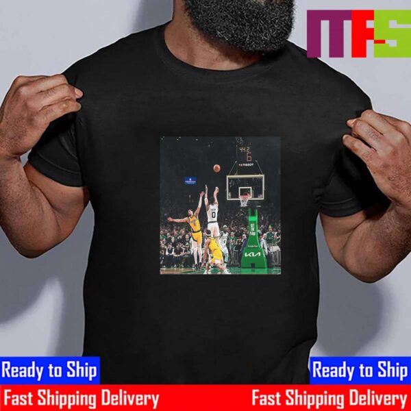 2023-2024 NBA Playoffs Eastern Conference Finals Game 1 Indiana Pacers Vs Boston Celtics Jayson Tatum With The Clutch 3 Points Game Winner In OT Essential T-Shirt