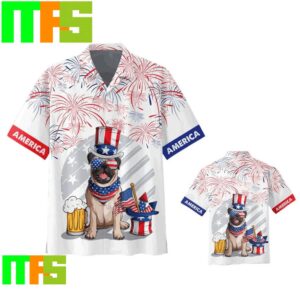 4Th Of July Independences Day With Pug Dog And Beer Hawaiian Shirt Gifts For Men And Women Hawaiian Shirt 4Th Of July Independences Day With Pug Dog And Beer Hawaiian Shirt Gifts For Men And Women Hawaiian Shirt