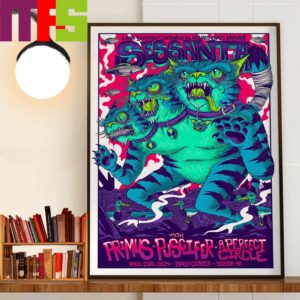 A 60th Birthday Celebration For Maynard James Keenan Sessanta Poster At Boch Center Boston MA April 2nd 2024 Wall Decor Poster Canvas