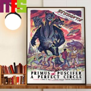 A 60th Birthday Celebration For Maynard James Keenan Sessanta Poster At Boch Center Boston Massachusetts Performing On April 3rd 2024 Wall Decor Poster Canvas