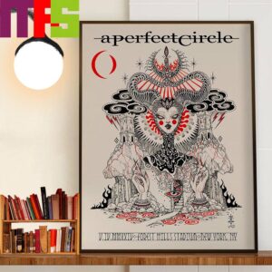 A Perfect Circle Poster At Forest Hills Stadium New York NY May 4th 2024 Wall Decor Poster Canvas A Perfect Circle Poster At Forest Hills Stadium New York NY May 4th 2024 Wall Decor Poster Canvas