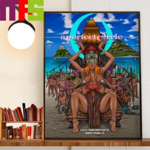 A Perfect Circle Poster At The Azura Amphitheater Bonner Springs KS April 30th 2024 Wall Decor Poster Canvas