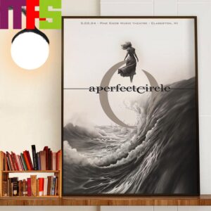 A Perfect Circle Poster At The Pine Knob Music Theatre Clarkston MI May 2nd 2024 Wall Decor Poster Canvas
