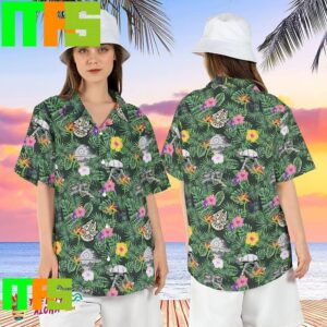 AT-AT Walker Star Wars Tropical Spaceship Floral Hawaiian Shirt Gifts For Men And Women Hawaiian Shirt