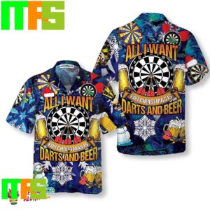 All I Want For Christmas Is Darts And Beer Christmas Hawaiian Shirt Gifts For Men And Women Hawaiian Shirt All I Want For Christmas Is Darts And Beer Christmas Hawaiian Shirt Gifts For Men And Women Hawaiian Shirt