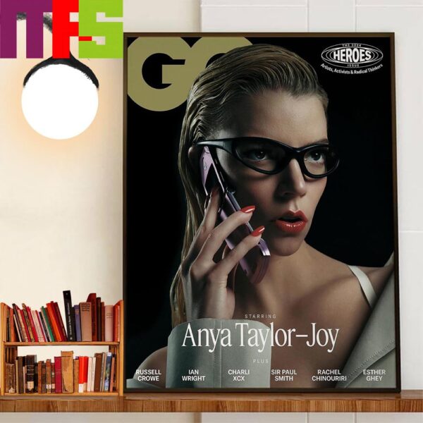 Anya Taylor-Joy On Cover Of British GQ Annual Heroes Issue Home Decorations Wall Art Poster Canvas