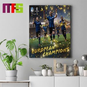 Atalanta Europa League Champions Winners For The First Time Home Decor Poster Canvas