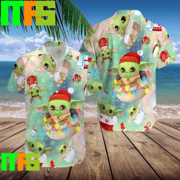 Baby Yoda Christmas Star Wars Summer Trendy Hawaiian Shirt Gifts For Men And Women Hawaiian Shirt