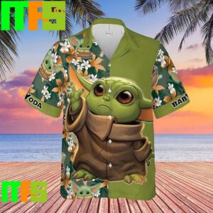 Baby Yoda Floral Pattern Star Wars Trendy Gifts For Fans Perfect Gifts For Your Loved Ones Hawaiian Shirt Gifts For Men And Women Hawaiian Shirt