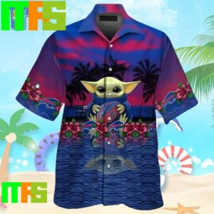 Baby Yoda Star Wars Loves Buffalo Bills Hawaiian Shirt Gifts For Men And Women Hawaiian Shirt