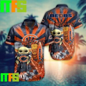 Baby Yoda Style NFL Chicago Bears Summer Collection Trendy Aloha Hawaiian Shirt Gifts For Men And Women Hawaiian Shirt