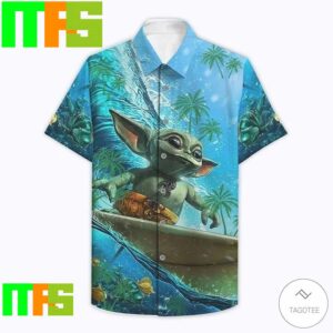Baby Yoda Surfing Star Wars Hawaiian Shirt Gifts For Men And Women Hawaiian Shirt