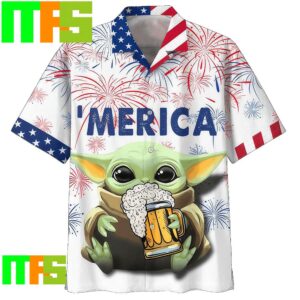 Baby Yoda With Beer Star Wars Perfect Gifts For Fans Hawaiian Shirt Gifts For Men And Women Hawaiian Shirt