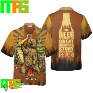 Beer Because No Great Campers Story With A Salad Hawaiian Shirt Gifts For Men And Women Hawaiian Shirt