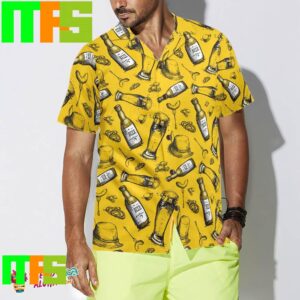 Beer Bottle Yellow Color Button Hawaiian Shirt Gifts For Men And Women Hawaiian Shirt