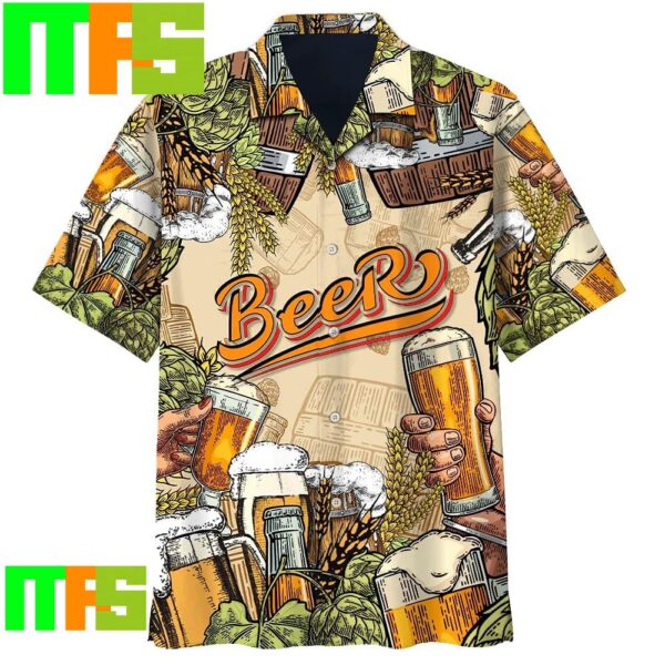 Beer Cups With Barley Hawaiian Shirt Gifts For Men And Women Hawaiian Shirt