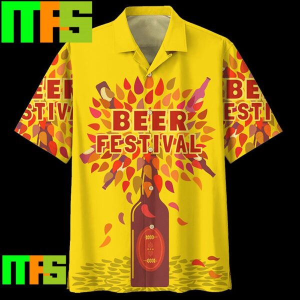 Beer Festival Yellow Hawaiian Shirt Gifts For Men And Women Hawaiian Shirt