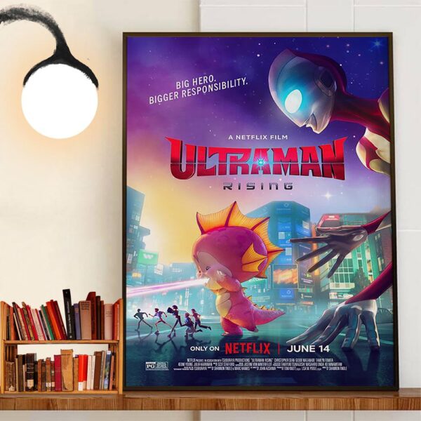 Big Hero Bigger Responsibility Ultraman Rising Official Poster Home Decoration Poster Canvas