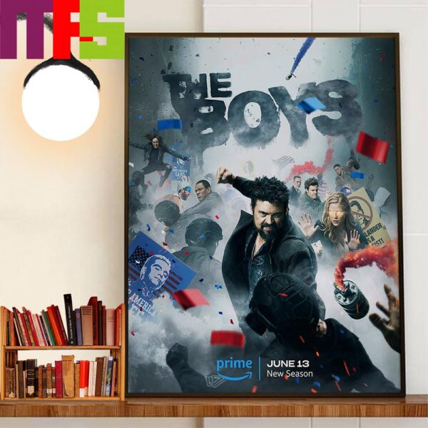 Billy Butcher In The Boys Season 4 Official Poster June 13rd 2024 Wall Decor Poster Canvas
