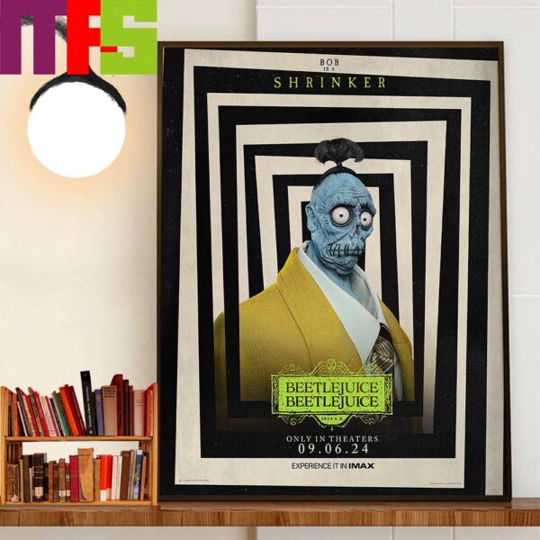 Bob Is A Shrinker In Beetlejuice Beetlejuice 2024 Home Decorations Wall Art Poster Canvas
