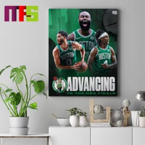 Boston Celtics Eastern Conference Champions Advancing To The 2024 NBA Finals With Game 4 Win Over Indiana Pacers Home Decor Poster Canvas