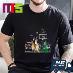 Boston Celtics Jayson Tatum With The Clutch Three Points Game Winner In OT Eastern Conference Finals NBA Playoffs 2023-2024 Essential T-Shirt