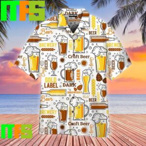 Brewery Craft Beer Gold Label Hawaiian Shirt Gifts For Men And Women Hawaiian Shirt