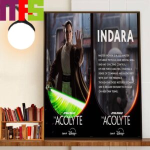 Carrie-Anne Moss As Indara In Star Wars The Acolyte Wall Art Decor Poster Canvas
